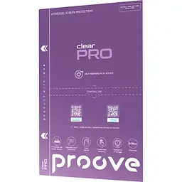 Гідрогелева захисна плівка Proove Hydrogel Screen Protective PRO Size S Clear (GGPR11801150) [61195] - мініатюра 2