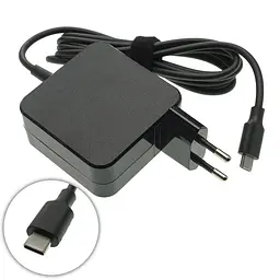 Блок живлення для ноутбука TYPE-C 45W, квадратний, black - мініатюра 2