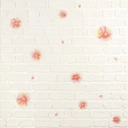 Панель стінова Sticker Wall 3D 700х700х4мм Рожеві квіти SW-00001978