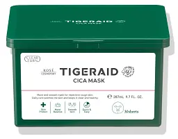 KOSE Clear Turn TigerAid Японська тканинна CICA маска для проблемної шкіри, 30 шт