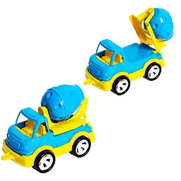 Дитячий бетонозмішувач Mini Matik 002/3BMS (Blue) обертовий барабан, 13,5 см