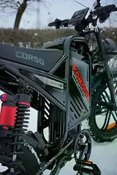 Електрофетбайк Corso Komodo MAX 20" (1200W 60V 21Ah) Чорний - мініатюра 11