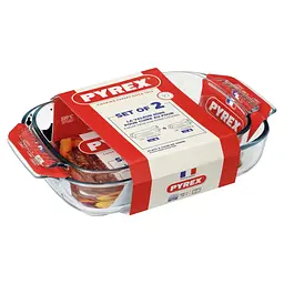Набор форм для запекания Pyrex Classic, 2 предмета 1.8 л + 2.7 л (6408002)