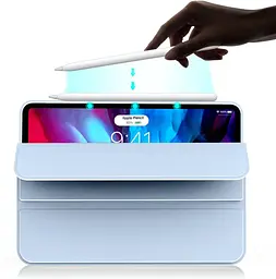 Чохол-книжка BeCover Tri Fold Soft TPU Silicone для Apple iPad Air 13" M2 2024 Light Blue (711741) - мініатюра 2