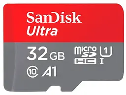 Карта пам'яті SanDisk Ultra microSDHC UHS-I V30 Class 10 32 GB (SDSQUA4-032G-GN6MA) - мініатюра 2