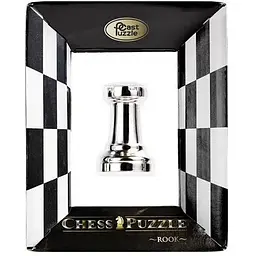 Головоломка Cast Puzzle Cast Chess Rook silver Шахова Тура 473682 - мініатюра 2
