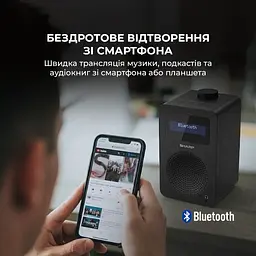 Радіоприймач Sharp DR-430 Black - мініатюра 3