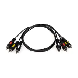 Кабель мультимедийный 3xRCA M to 3xRCA M 0.8m Atcom (10808)