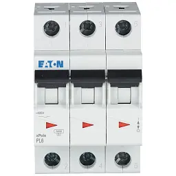 Автоматичний вимикач Eaton 3-п. М3 С 63А PL6 6кА - мініатюра 2