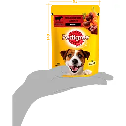 Корм для собак Pedigree з яловичиною та ягням в соусі 100 г - мініатюра 7