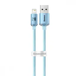 Кабель Baseus Crystal Shine Series Fast Charging Lightning 2.4A (2m) sky blue (CAJY001203)