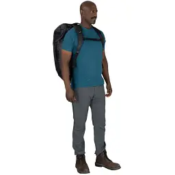 Сумка рюкзак Osprey Transporter Duffel 65 raven black/black - мініатюра 5