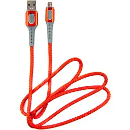 Дата кабель USB 2.0 AM to Micro 5P 1.0m red Dengos (NTK-M-LP-RED) - мініатюра 2