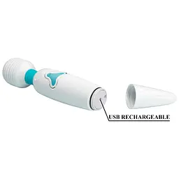 Вібромасажер Pretty Love Body Wand Cloud, 25 см (білий) - мініатюра 5