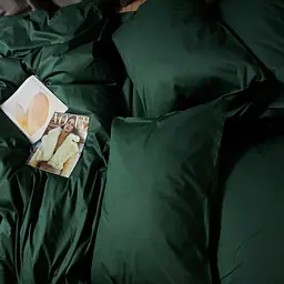 Комплект постільної білизни Moon&Star Satin Premium Evergreen Dream Сімейні 2х143х210 см наволочки 2х40х60 см - мініатюра 7