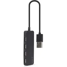 Концентратор Gembird USB 2.0 4 ports black (UHB-U2P4-06)
