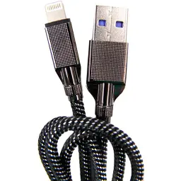 Дата кабель USB 3.0 AM to Lightning 1.0m 4A black Dengos (NTK-L-KPR-USB3-BLACK)
