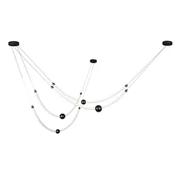 Люстра стельова LED Levistella 7813143-4 BK, 56W, чорний, сучасний стиль