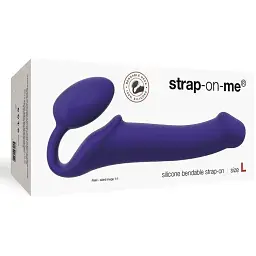 Безремневий страпон Strap-On-Me Violet L повністю регульований діаметр 3.7 см - мініатюра 5