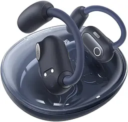 Бездротові навушники Baseus Eli Sport 1 Open-Ear TWS Earbuds, IPX4, BT5.3, 65mAh, 600mAh, 7.5h, Cosmic Black A00064400121-00 - мініатюра 2