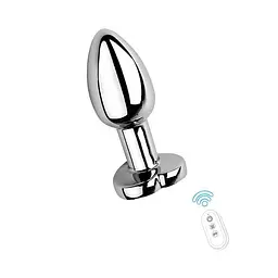 Сталева анальна пробка Magic Motion Equinox з USB, оснащена підсвічуванням 7,2 см. Металік K000842 - мініатюра 7