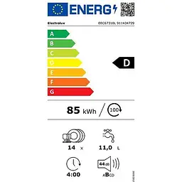Посудомийна машина Electrolux EEC67310L - мініатюра 2