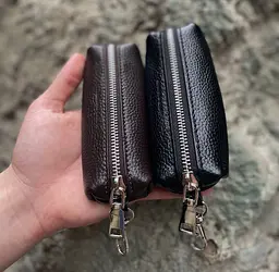 Ключниця з натуральної шкіри 5170 ST Leather чорна 75 мм