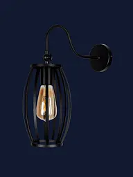 Бра в стилі лофт Levistella 907W014F3-1 BK - мініатюра 2