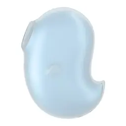 Вакуумний стимулятор клітора з вібрацією Satisfyer Cutie Ghost блакитний - мініатюра 3