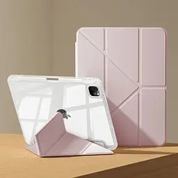 Чохол до планшета BeCover Ultra Slim Origami Transparent Apple iPad Pro 11" M4 2024 Pink (711691) - мініатюра 6
