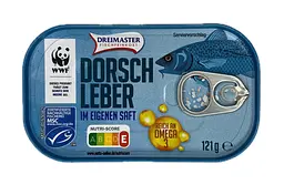 Печінка тріски Dreimaster Dorschleber у власному соці 121 г
