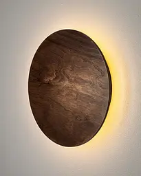 Бра, настінний світильник Nowodvorski 11290 Ring Timber M LED 1x10W 3000K 130Lm IP20 коричневий - мініатюра 4