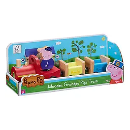 Дерев'яний ігровий набір Peppa Pig Паровоз Дідуся Пеппи (7210) - мініатюра 3