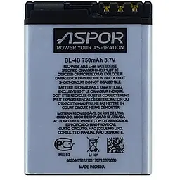 Акумулятор Aspor BL-4B для Nokia 2630/2760/6111