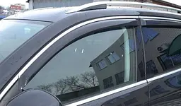 Дефлектори вікон вітровики для Volvo XC90 2003- 4дв Хром молдинг - мініатюра 2