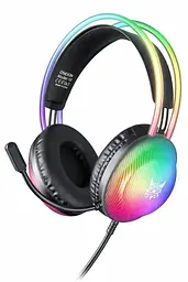 Ігрові навушники Onikuma X29 дротові з гарнітурою та RGB-підсвіткою чорні