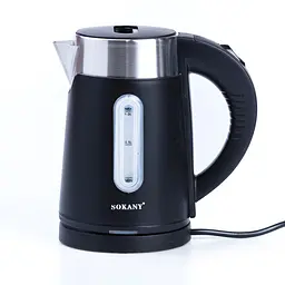 Електрочайник Sokany SK-0808B чорний - мініатюра 1