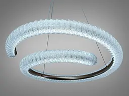 Стильна підвісна LED люстра Diasha MD2509/800CG графіт 132W з пультом до 22 м2 - мініатюра 3