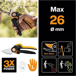 Площинний секатор Fiskars X-series P961 L (1057175) - мініатюра 3