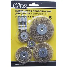 Набір дискових щіток для дриля WERK 5 шт