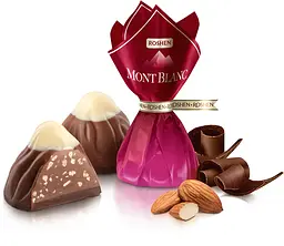 Цукерки Roshen MontBlanc з подрібненим мигдалем 1 кг (891722) - мініатюра 3