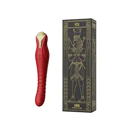 Смартвібратор-пульсатор Zalo - King Wine Red, кристал Swarovski - мініатюра 10