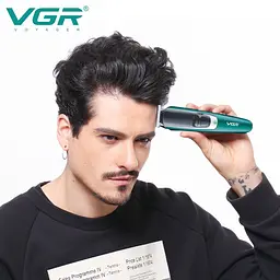 Тример для бороди та волосся (4 насадки), від USB, VGR V-176/професійний тример для стрижки - мініатюра 6