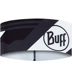 Пов'язка на голову Buff Tech Fleece Headband, Zesy Graphite Чорний-Білий
