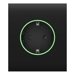 Фронтальна панель Ajax CenterCover (smart) [type F] [55] ASP black/чорна для розумної розетки Outlet (type F) (26-00347)