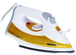 Праска Sencor 1600Вт, 200мл, паровий удар -70гр, постійна пара - 20гр, нерж. сталь, біло-жовтий teh0016308 - мініатюра 2