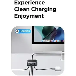 Зарядний пристрій 1 Ugreen X767 65W 5 Port GaN Desktop Fast Charger PPS QC4.0 PD3.0 для телефону 16 15 14 Pro Xiaomi - мініатюра 4