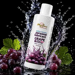 Лубрикант MyLove Aroma Series IntimMassage 2in1 Grape, 300 мл - мініатюра 2