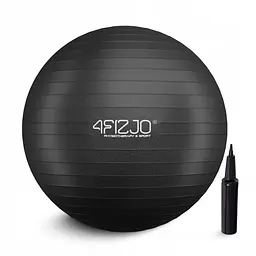 М'яч для фітнесу (фітбол) 4FIZJO 75 см Anti-Burst Black (P-5907739316370)