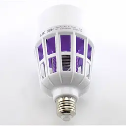 Світлодіодна лампа від комарів лампочка пастка комарів з електрошоком 220V світлодіодна - мініатюра 3